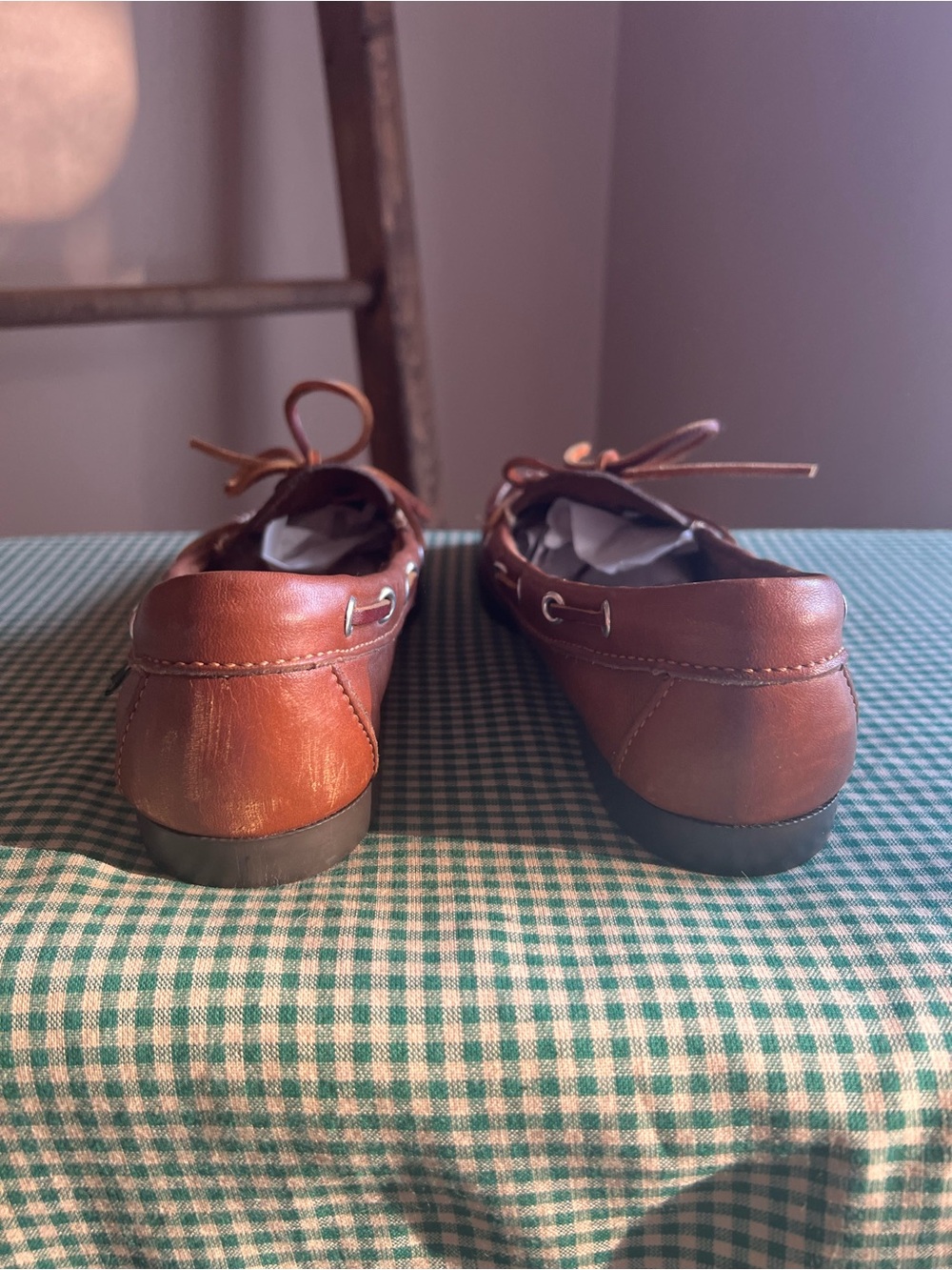 GH Bass Brown Leather Boat Shoes - Picture 4 of 9
